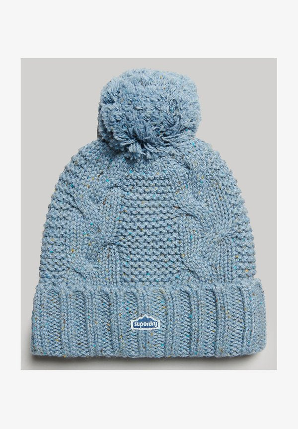 Superdry & Co BOBBLE - Beanie - soft blue tweed