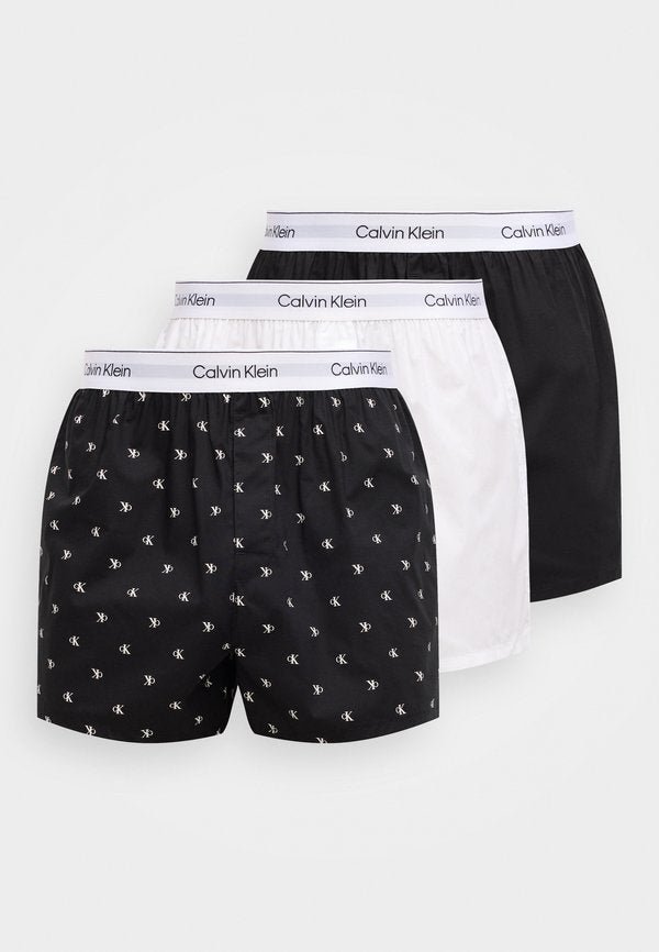 Calvin Klein Underwear ICON 3 PACK - Boxer shorts - black/classic white