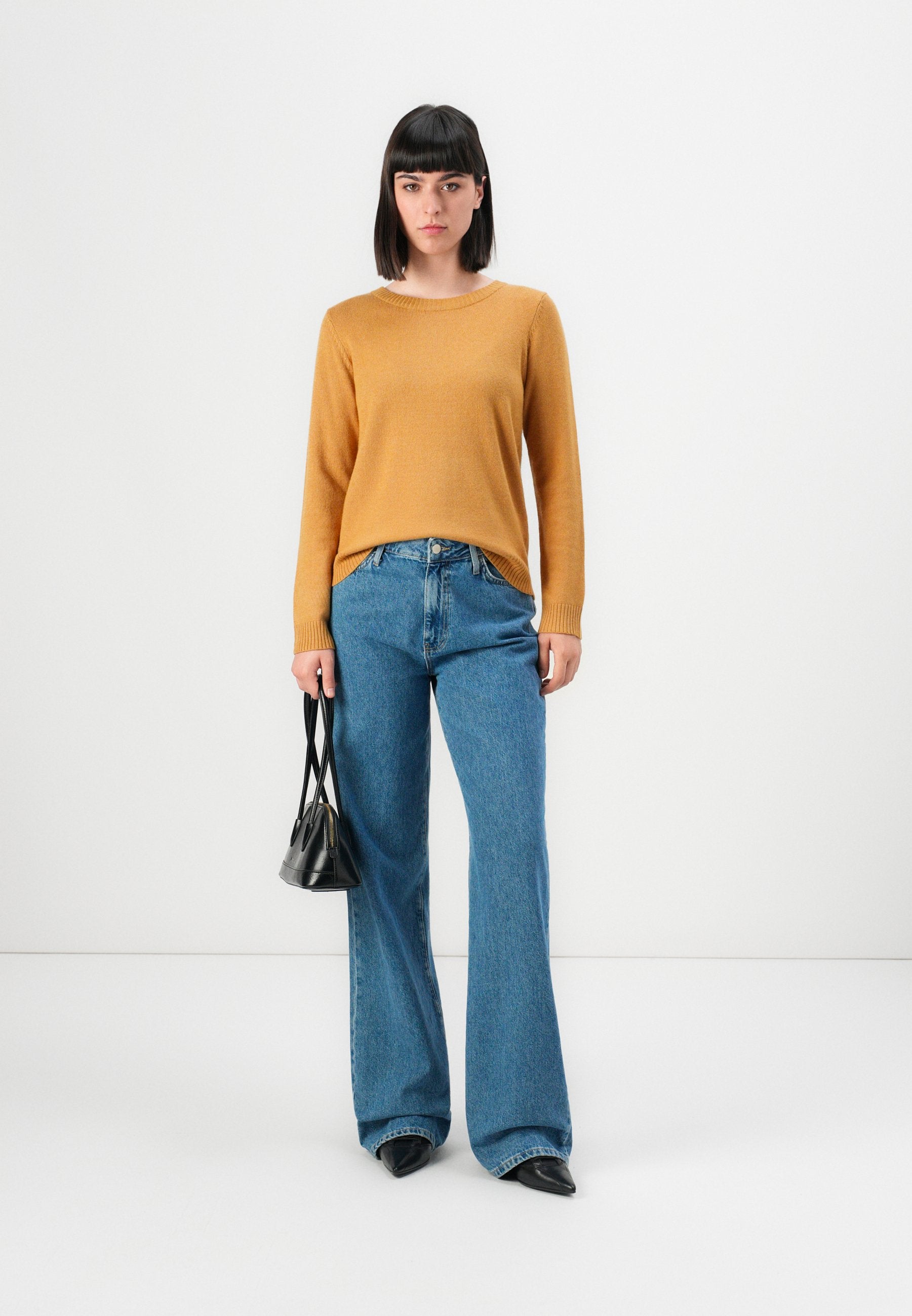 VILA VIRIL O-NECK L/S KNIT TOP - NOOS