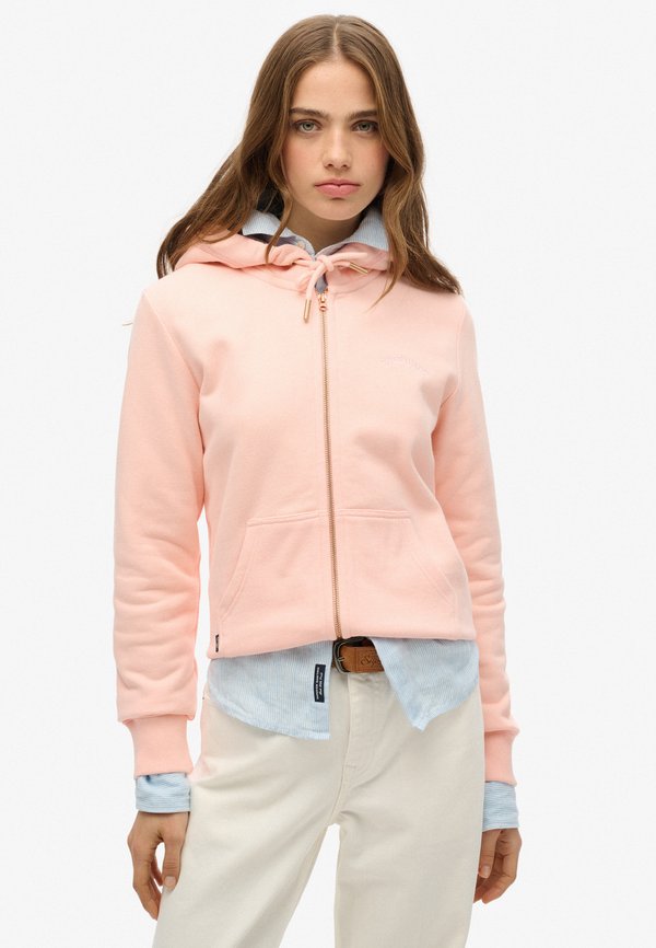 Superdry & Co Zip-up sweatshirt - pale rose pink