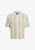 Jack & Jones Knitted Structured Knitted - Shirt - sea salt