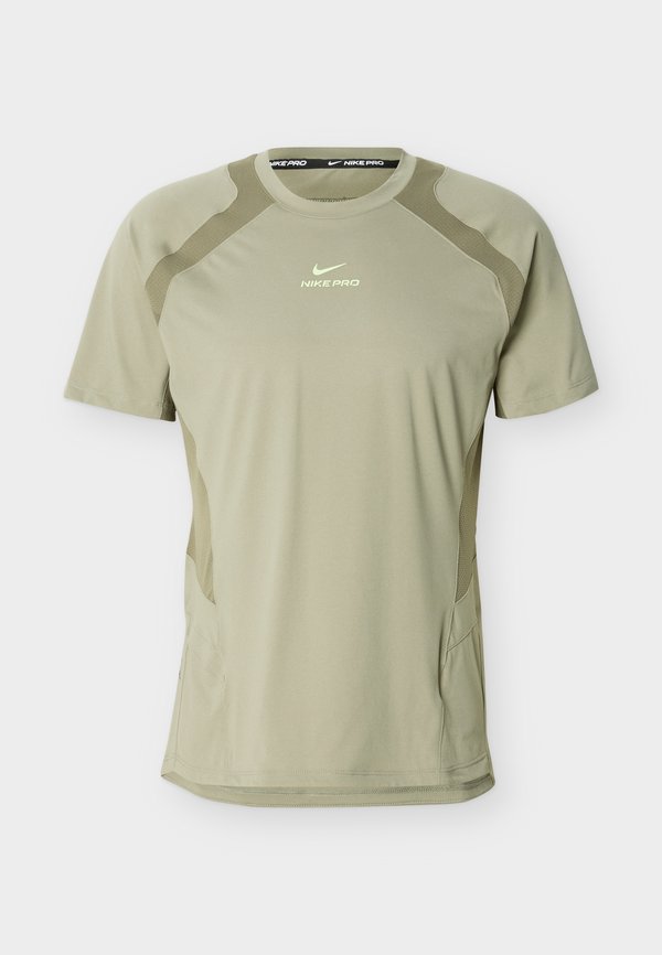 Nike Performance M NP DFADV NPT SS TOP - Sports T-shirt - light army/medium olive/light liquid lime)