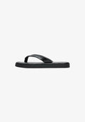 Bershka FLAT  - T-bar sandals - black