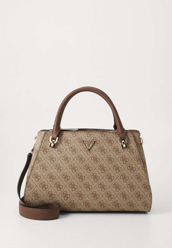 Guess NOELLE LUXURY SATCHEL - Handbag - latte/brown