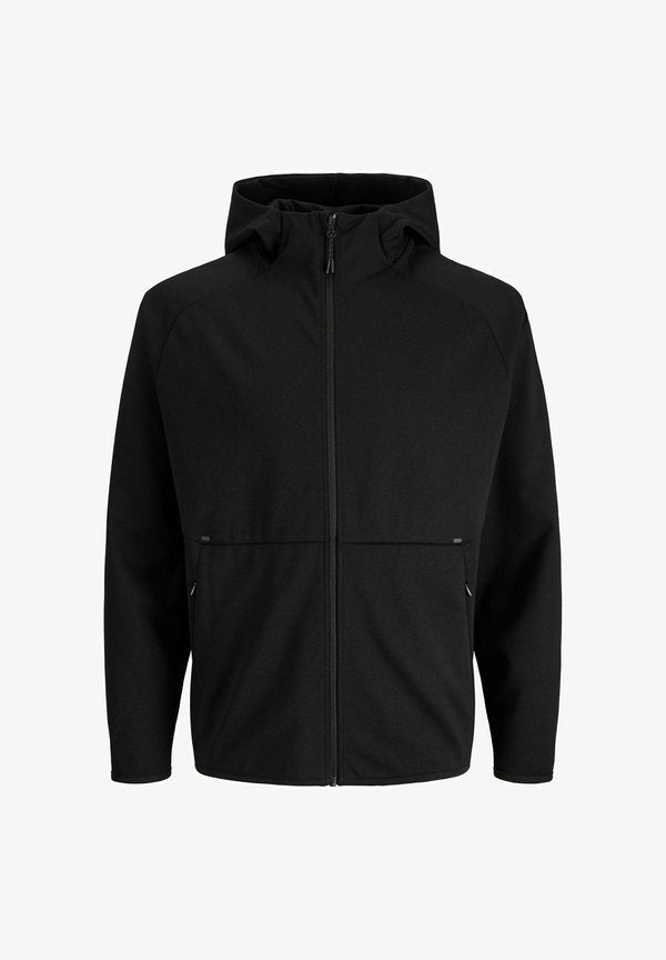 Jack & Jones Zip Zip - Zip-up sweatshirt - black