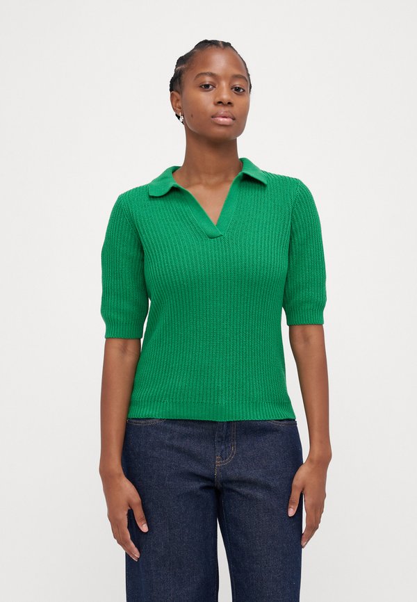 Vero Moda Petite VMLUX 2/4 - Polo shirt - bosphorus