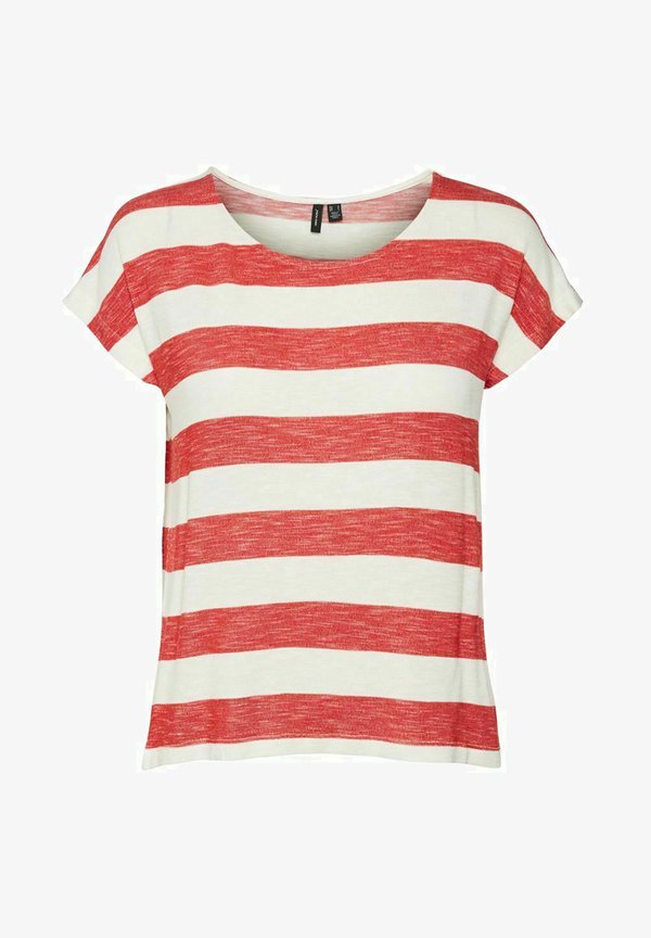 Vero Moda VMWIDE STRIPE  - Print T-shirt - goji berry