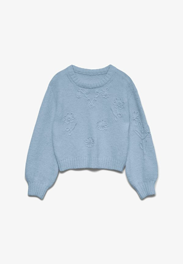 Vero Moda Knitted VMBLOSSOM Knitted - Jumper - cashmere blue