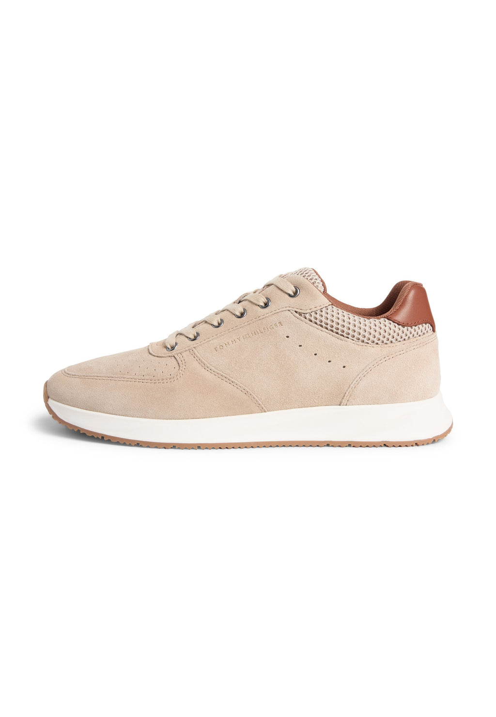 Tommy Hilfiger SUEDE MIXED TEXTURE FINE CLEAT TRAINERS