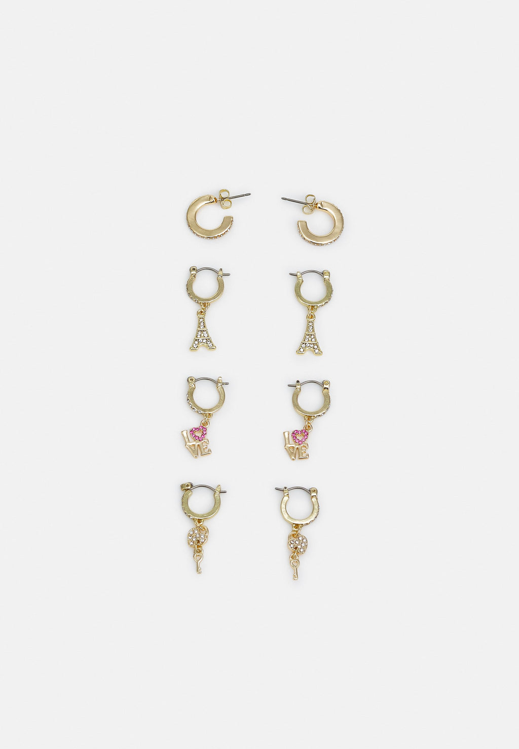Pieces PCPARI EARRINGS 4 PACK