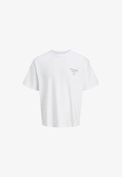 Jack & Jones JORCOTEDAZUR - Print T-shirt - bright white