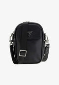 Guess MILANO LOGO UMHÄNGETASCHE TASCHE - Cross body bag - schwarz