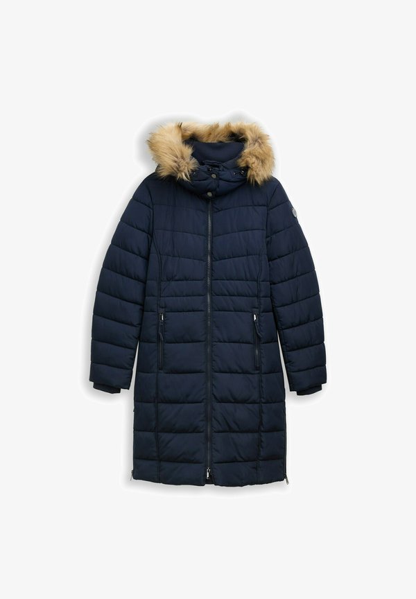 TOM TAILOR PUFFER MIT ABNEHMBARER KAPUZE - Winter coat - sky captain blue