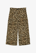 Vero Moda CULOTTE MIT LEOPARDENMUSTER - Trousers - braun