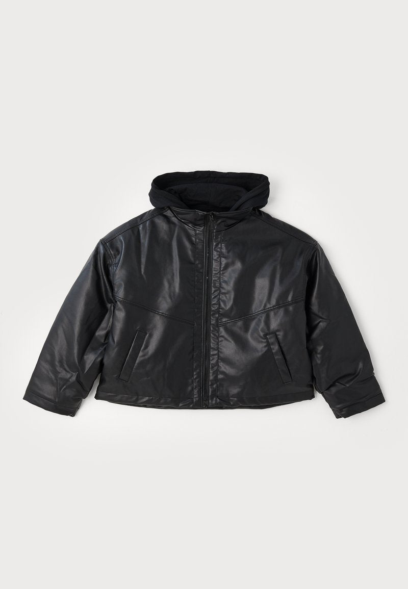 UNISEX ADAPTIVE HOODED PU JACKET Media 1