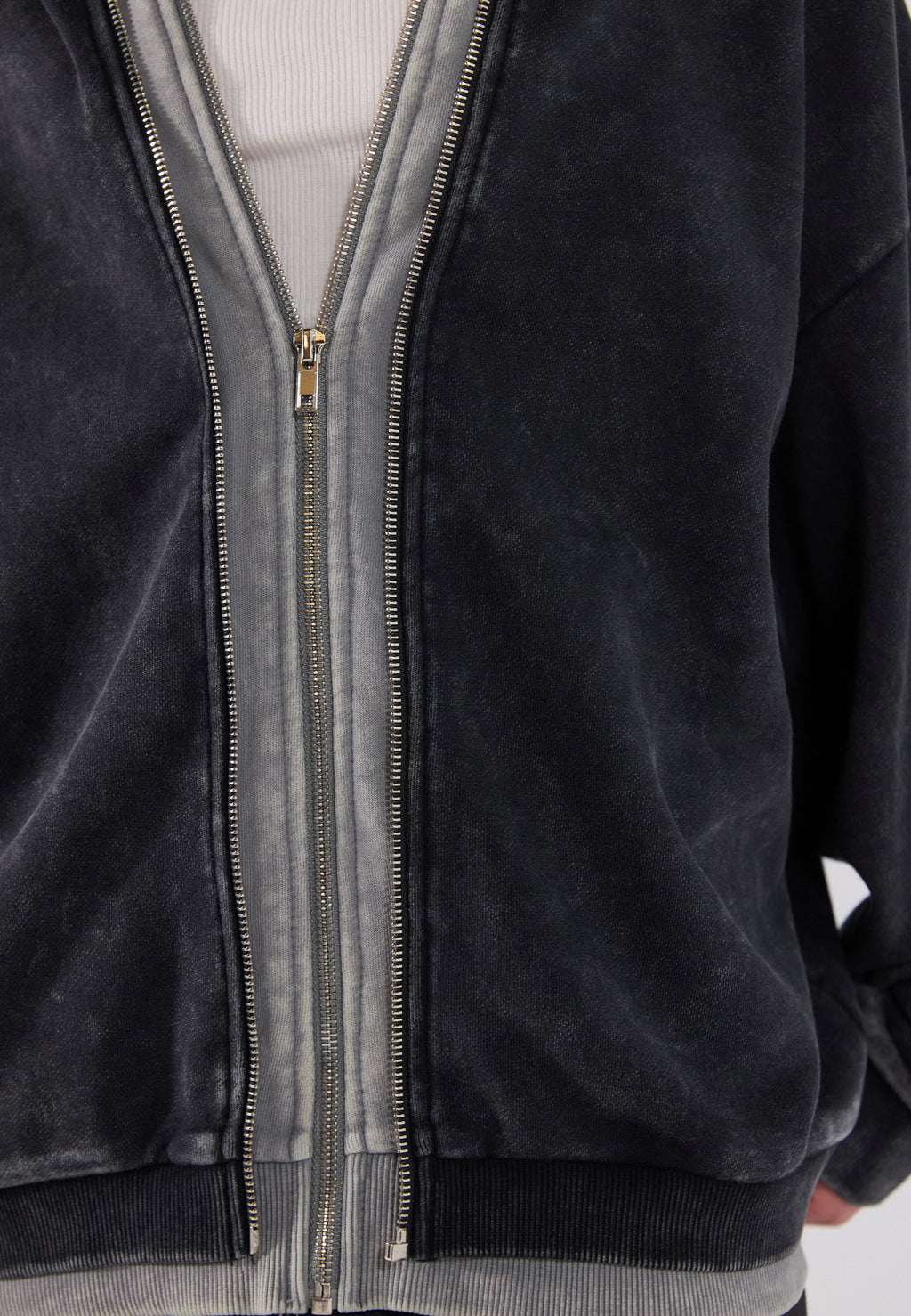 YOURTURN UNISEX RELAXED FIT DOUBLE LAYER JACKET