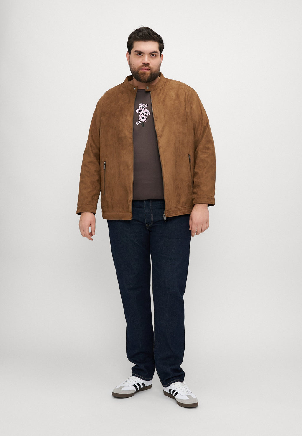 Jack & Jones Leather look biker Plus Size Leather look biker