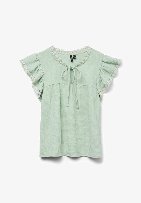 Vero Moda VMNATALI - Blouse - silt green