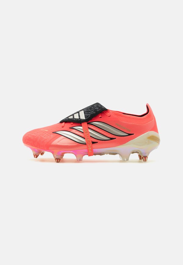 adidas Performance PREDATOR ELITE FOLD OVER TONGUE SOFT GROUND UNISEX - Soft-ground football boots - solar turbo/thermal chrome/core black