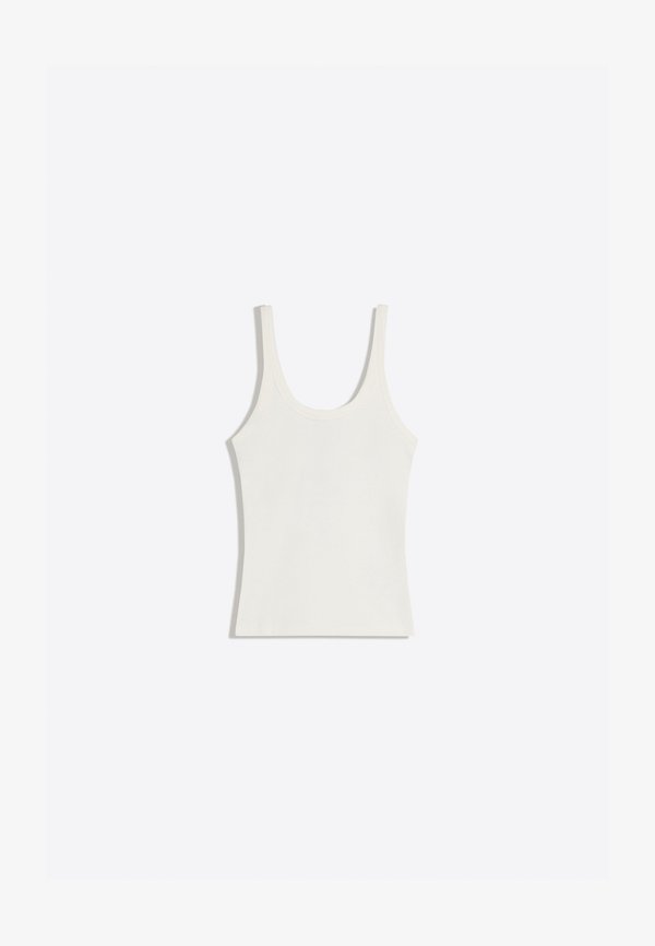 Bershka RIBBED STRAPPY - TOP - Top - white