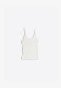Bershka RIBBED STRAPPY - TOP - Top - white