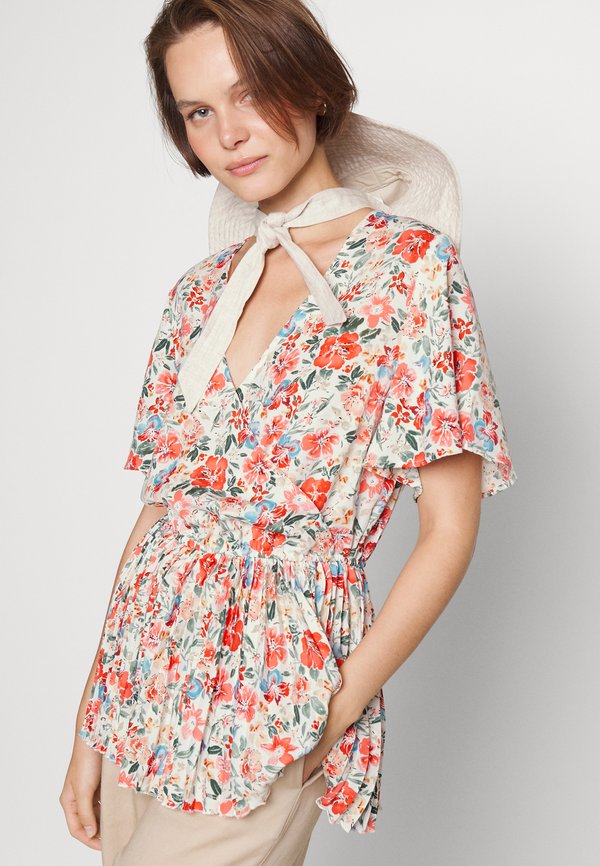 IN THE STYLE JOSSA FLORAL PLEATED WRAP