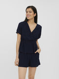 Vero Moda VMULRIKKE BRODERIE ANGLAIS - Print T-shirt - navy blazer