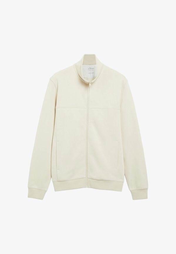 s.Oliver SWEATSHIRT JACKE - Zip-up sweatshirt - helles beige