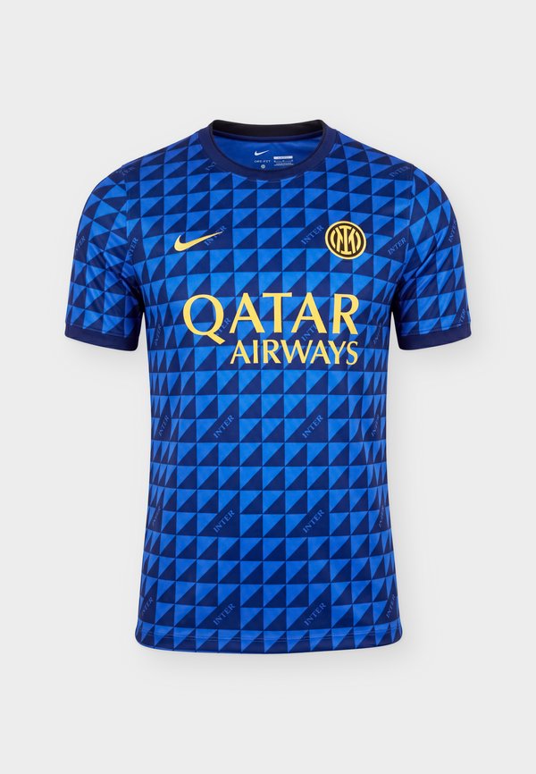 Nike Performance INTER - Sports T-shirt - lyon blue/black/university gold-coloured