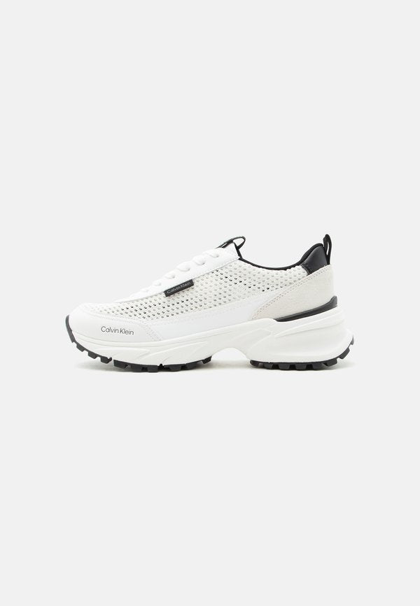 Calvin Klein HIKE RUNNER LACEUP - Trainers - bright white/black