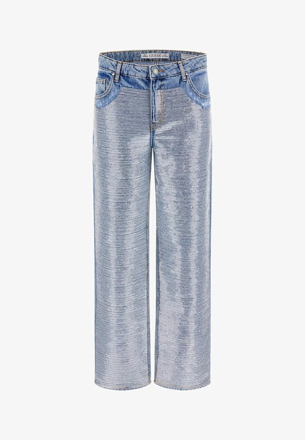 Guess JIL BOYFRIEND  - Straight leg jeans - himmelblau