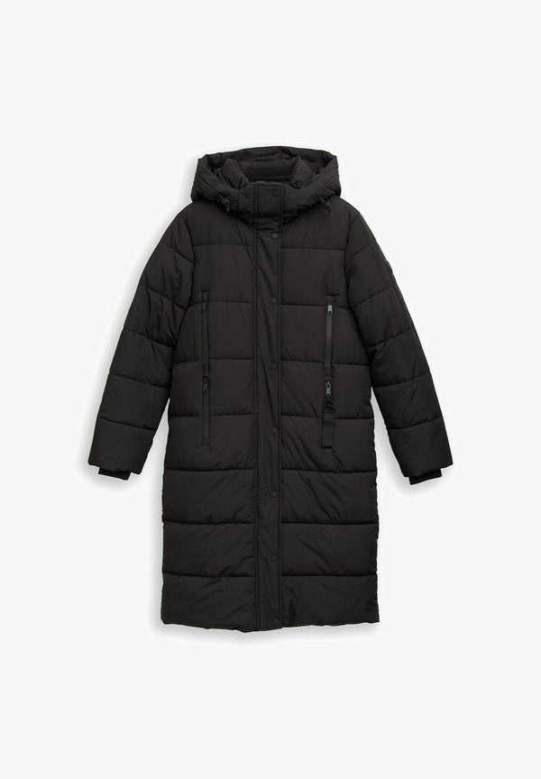 TOM TAILOR MIT ABNEHMBARER KAPUZE - Winter coat - deep black
