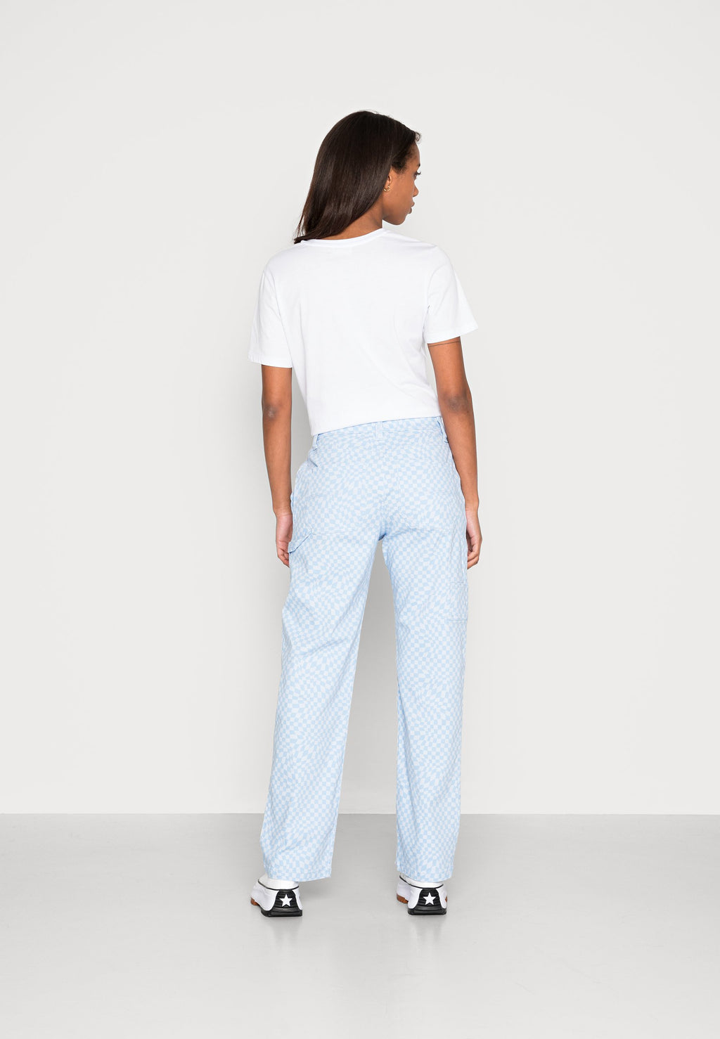 Hollister Co. WARPED CHECK DAD PANT