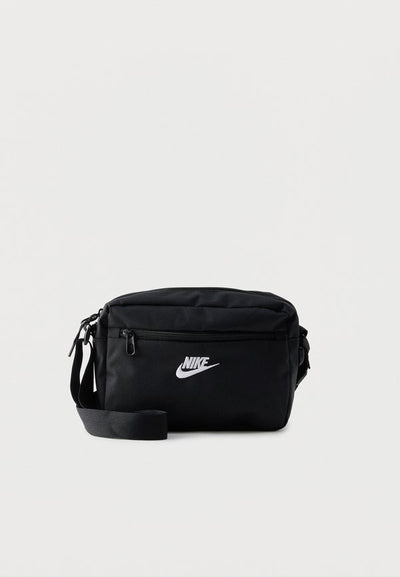 Nike Sportswear HERITAGE CROSSBODY UNISEX - Cross body bag - black/white