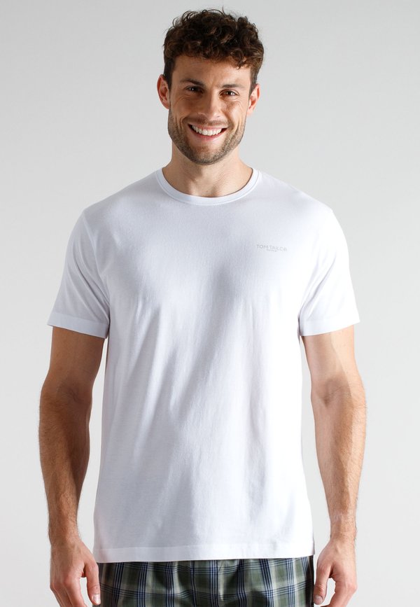 TOM TAILOR 3ER PACK - Undershirt - weiß hell uni