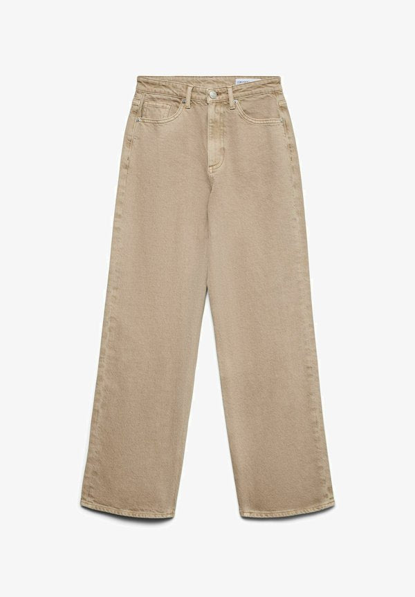 Vero Moda VMTESSA HR WIDE JEANS COLOR GA NOOS - Wide Leg - silver mink