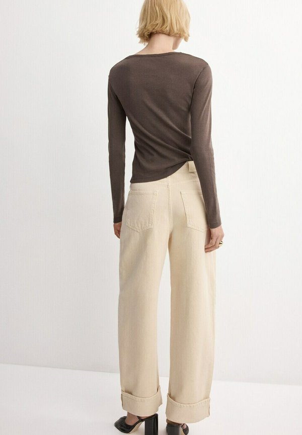 Mango Long sleeved top - brown