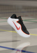 Nike Performance PRECISION 8 LOW UNISEX - Basketball shoes - black/picante red/white