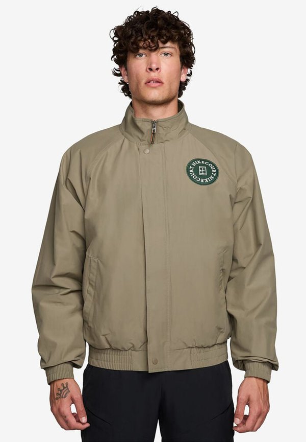 Nike Performance COURT HERITAGE - Training jacket - neutral olive/fir