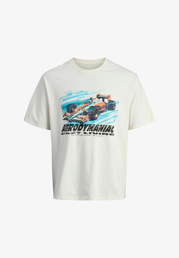 Jack & Jones T- - Print T-shirt - antique white