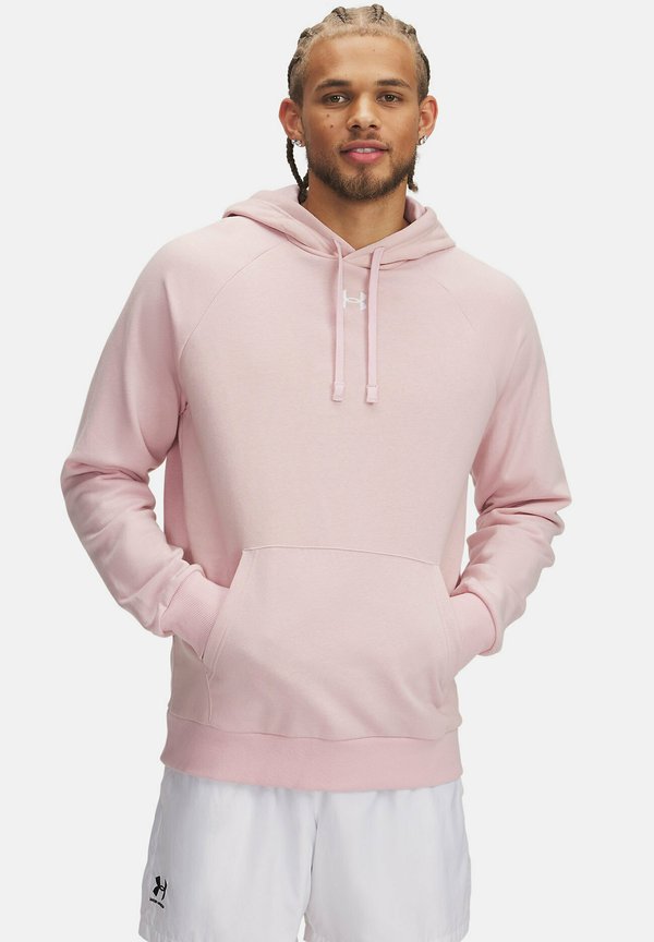 Under Armour RIVAL FLEECE - Hoodie - prime pink