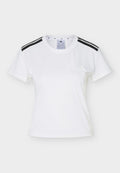 adidas Performance HYPERGLAM 3 STRIPES - Sports T-shirt - white