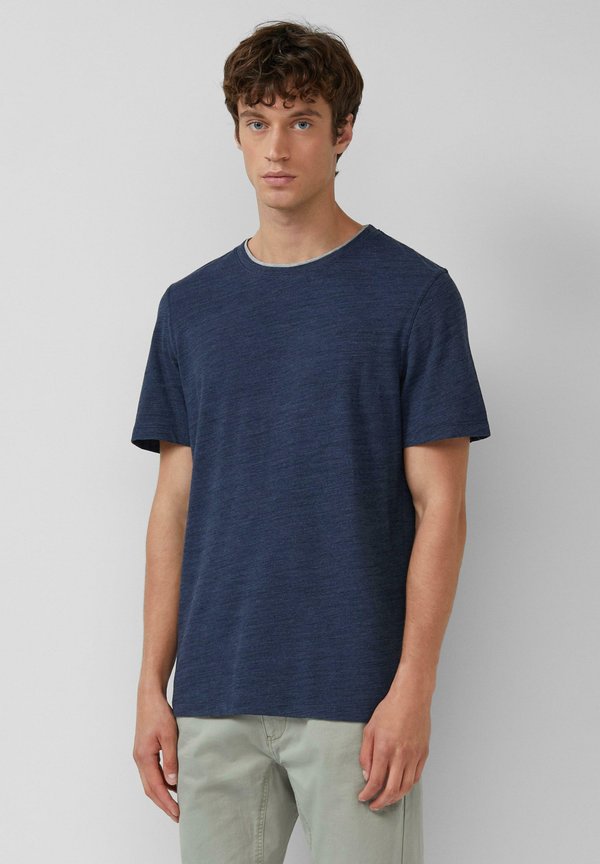 s.Oliver MIT DOPPELKRAGEN - Basic T-shirt - navy