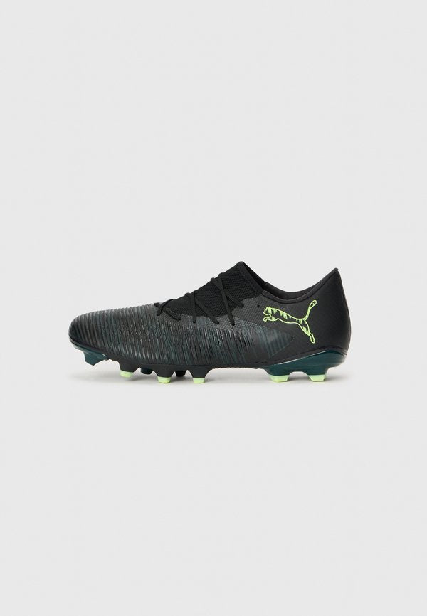 Puma FUTURE 8 MATCH FG AG - Firm-ground football boots - black/fizzy light/green terrain