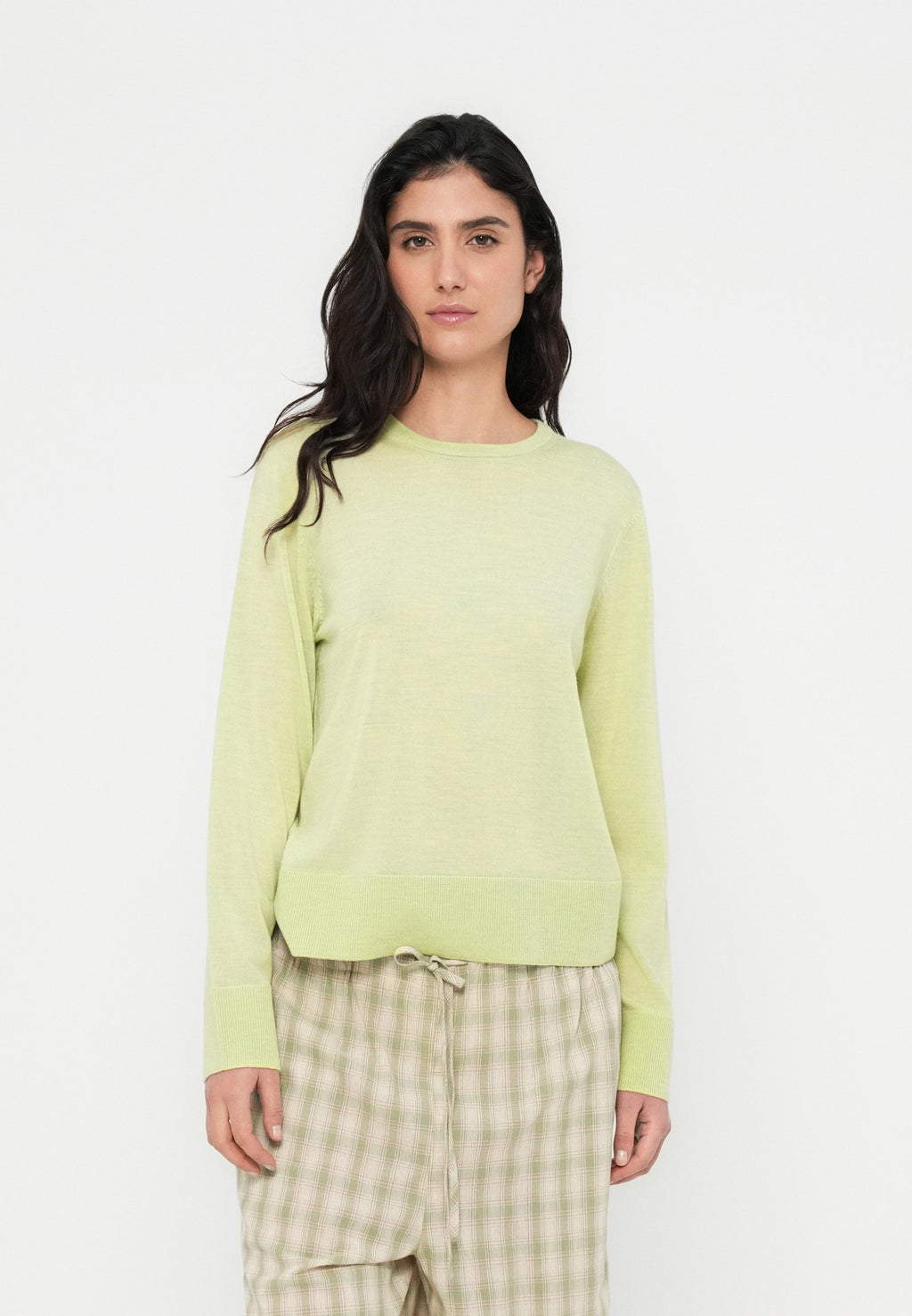 Selected SLFTHEA LS KNIT MERINO O-NECK NOOS