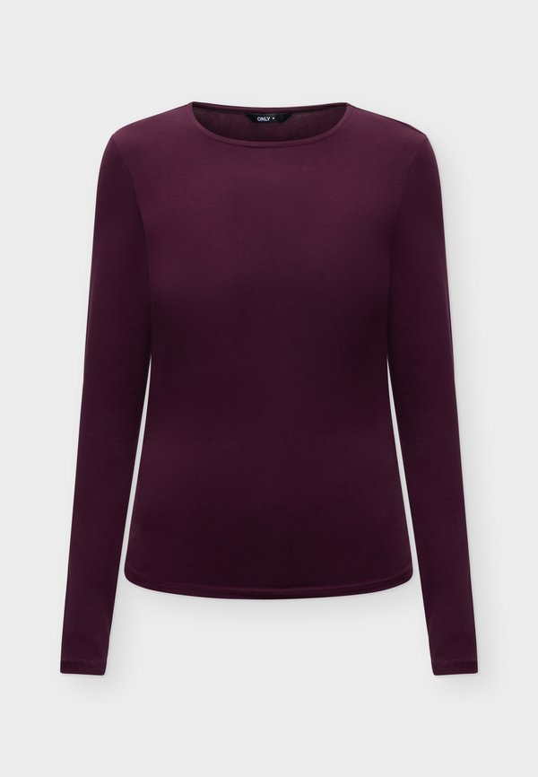 ONLY ONLMIRA LIFE RUCHING - Long sleeved top - winetasting