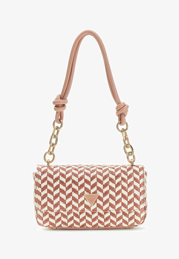 Guess TESSI FLAP SHOULDER  - Handbag - coral pink multi