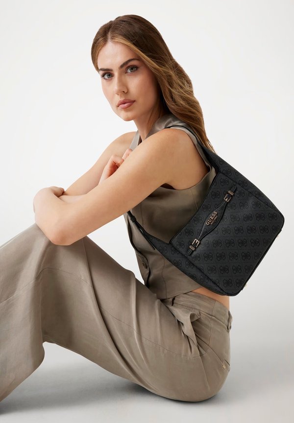 Guess Handbag - coal logo