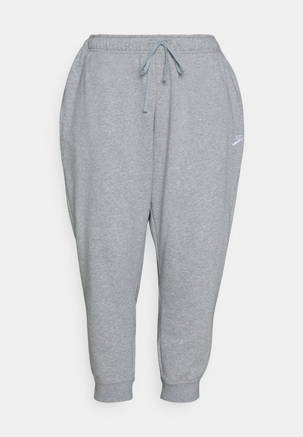 Nike Sportswear W NSW CLUB FLC MR STD - Tracksuit bottoms - dark grey heather/white