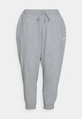 Nike Sportswear W NSW CLUB FLC MR STD - Tracksuit bottoms - dark grey heather/white